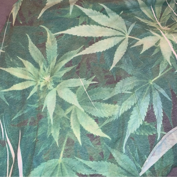 Local Celebrity Leaf Tank Top Asymmetrical Rasta - Picture 13 of 13